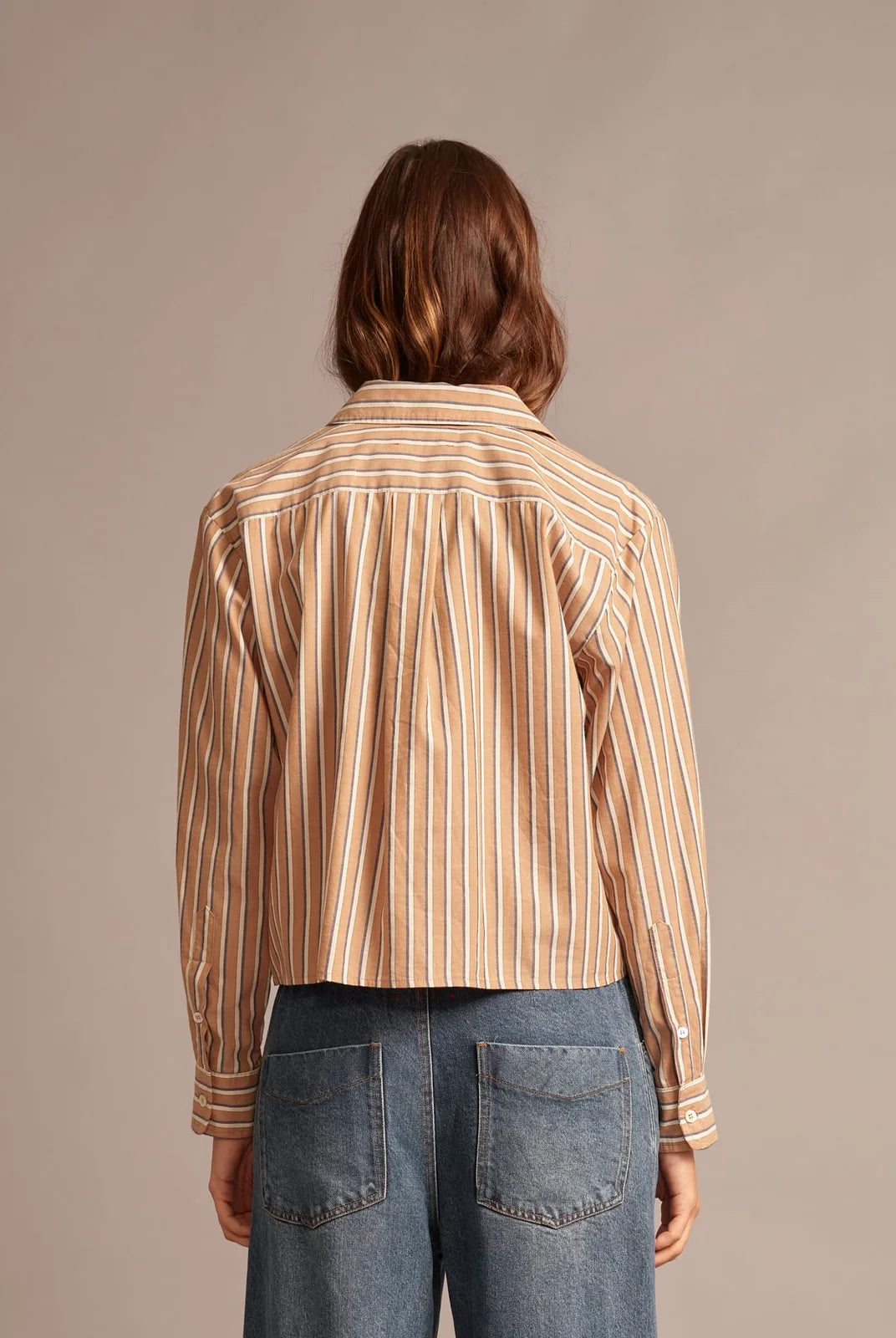 Wyler Shirt - Hickory Navy by Xirena — view 4
