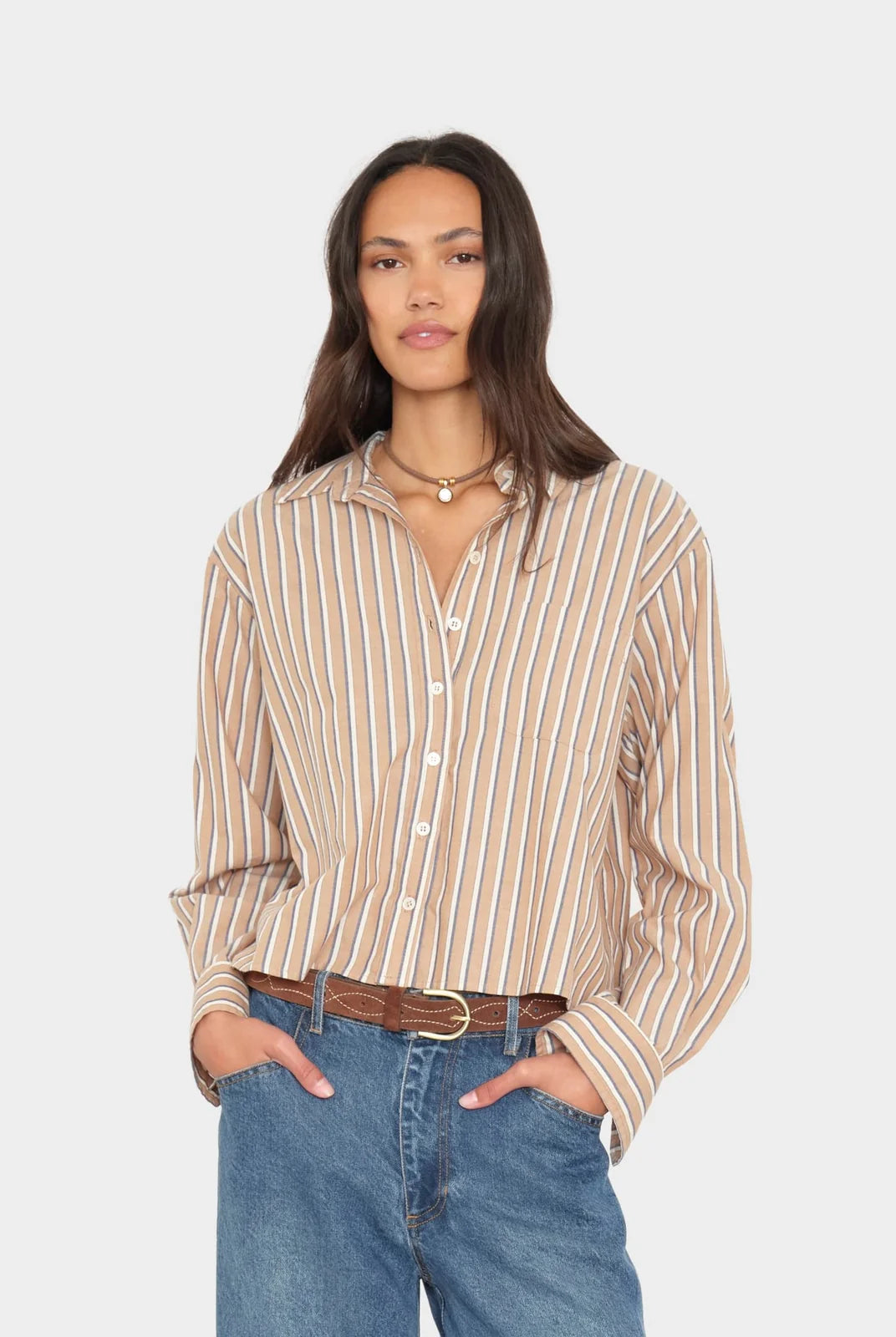 Wyler Shirt - Hickory Navy by Xirena | 25 South Boutiques