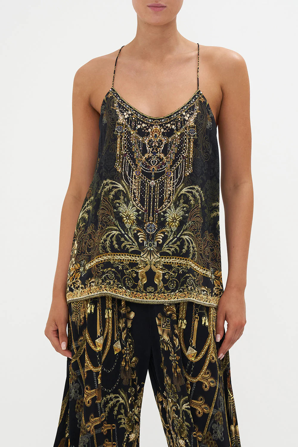 T Back Shoestring Top - The Night is Noir by Camilla | 25 South Boutiques