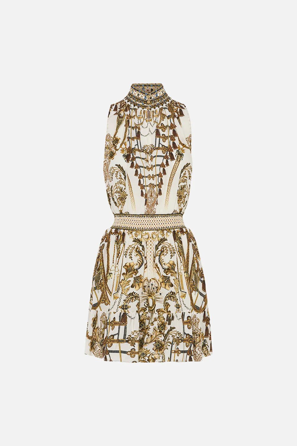 High Neck Sleeveless Mini Dress - Road to Richesse by Camilla — view 6