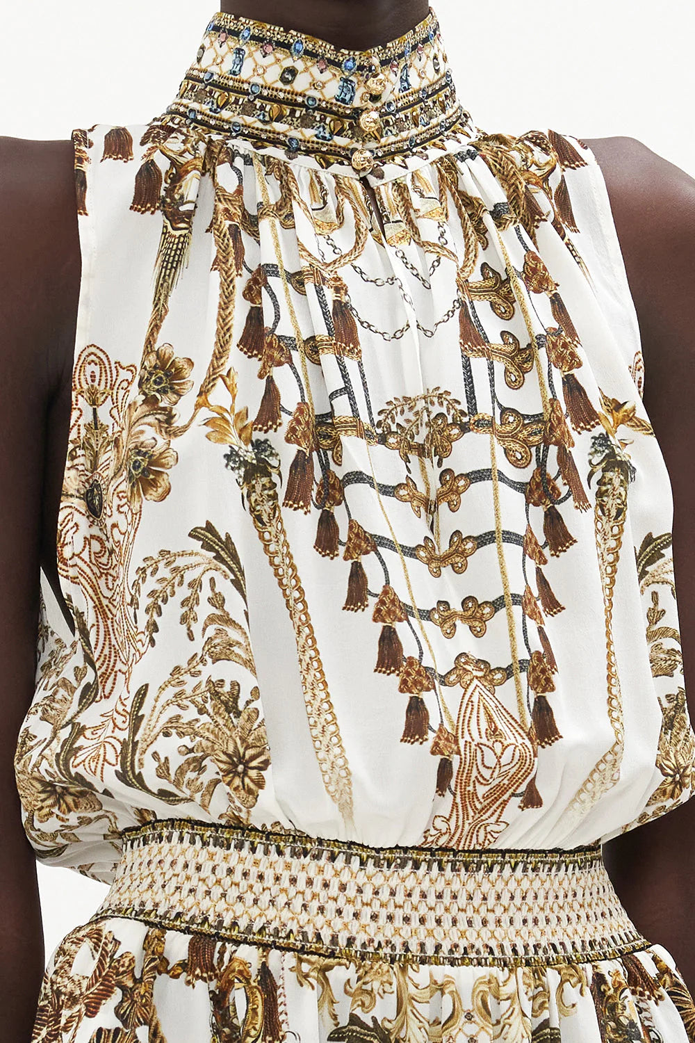 High Neck Sleeveless Mini Dress - Road to Richesse by Camilla — view 5