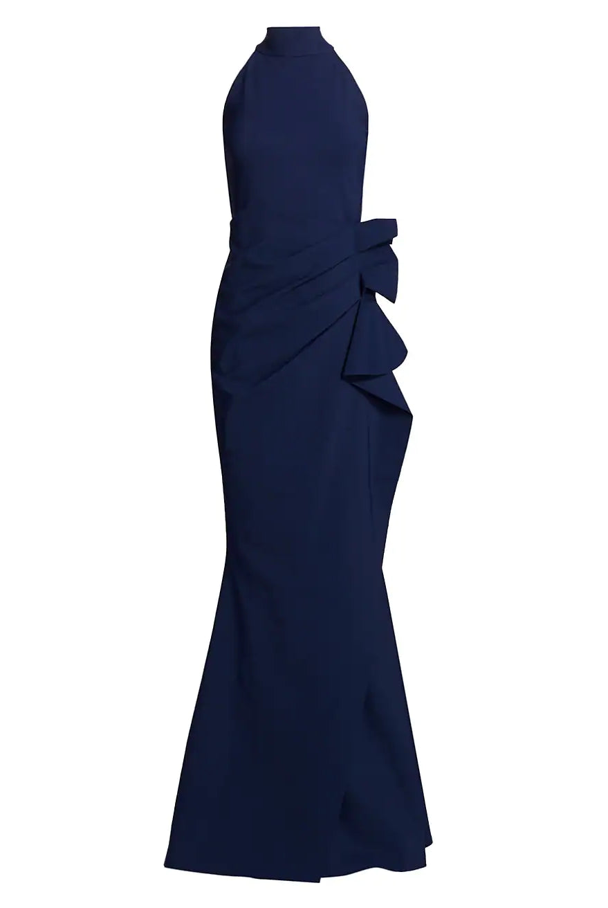 Gudrum Long Dress - Blu Notte by Chiara Boni — view 7