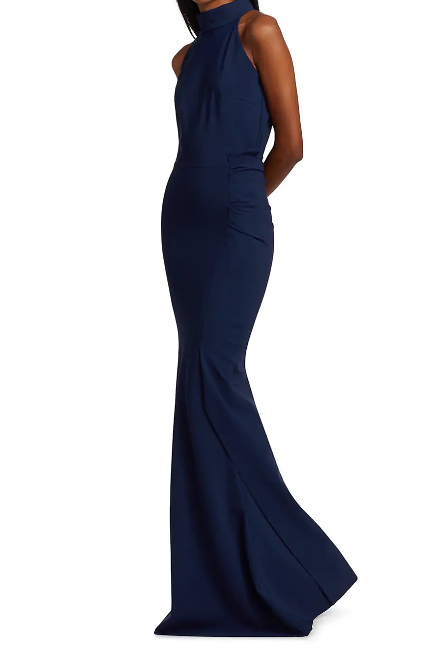 Gudrum Long Dress - Blu Notte by Chiara Boni — view 4