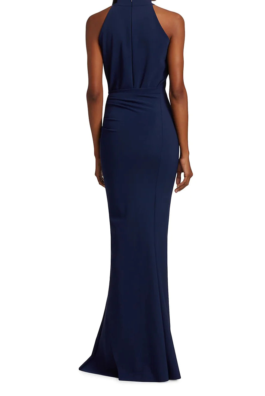 Gudrum Long Dress - Blu Notte by Chiara Boni — alternate view