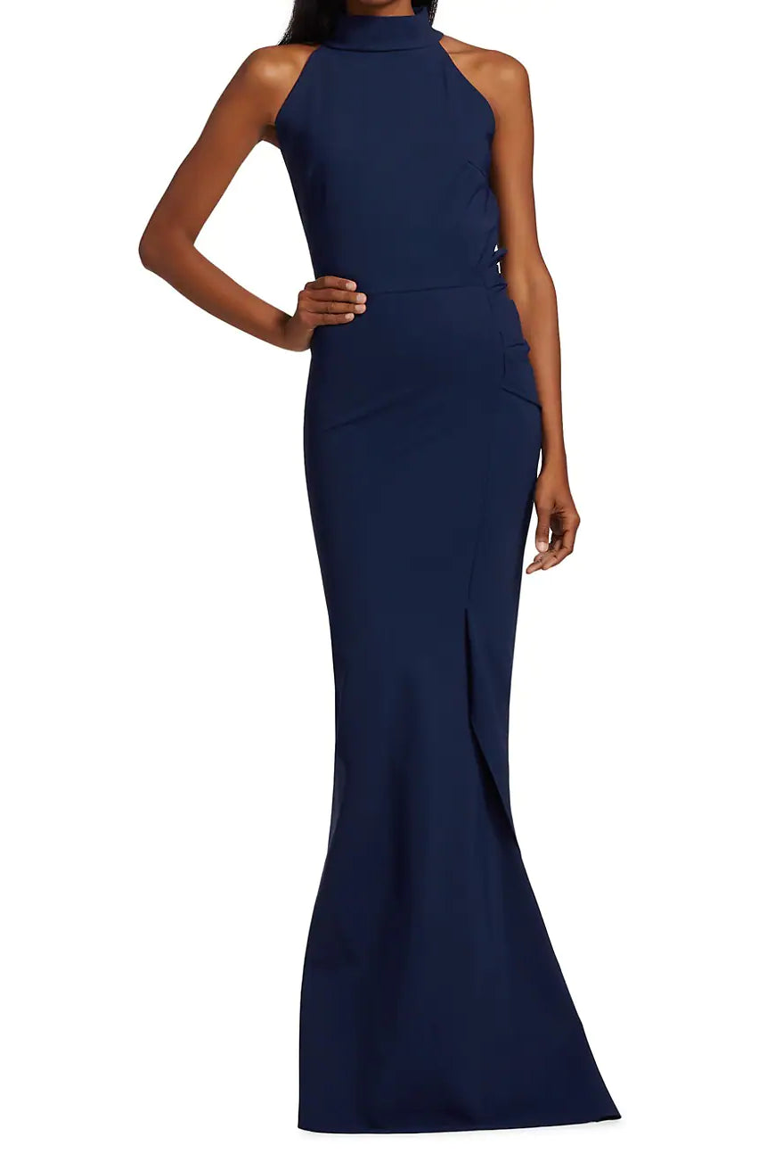 Gudrum Long Dress - Blu Notte by Chiara Boni | 25 South Boutiques