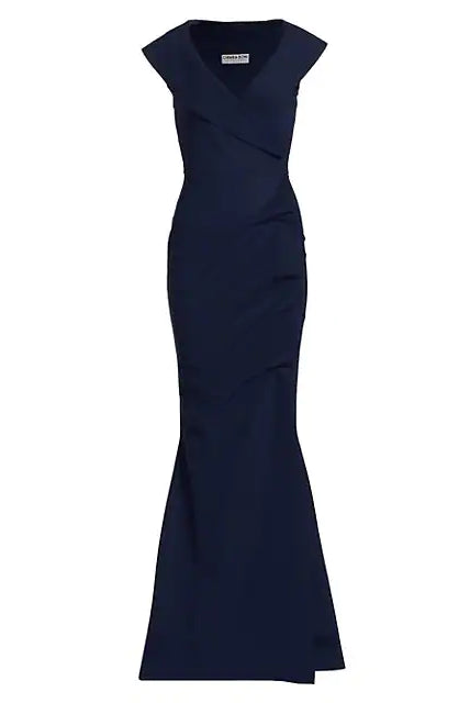 Fiy Norc Long Dress - Blu Notte by Chiara Boni — view 3