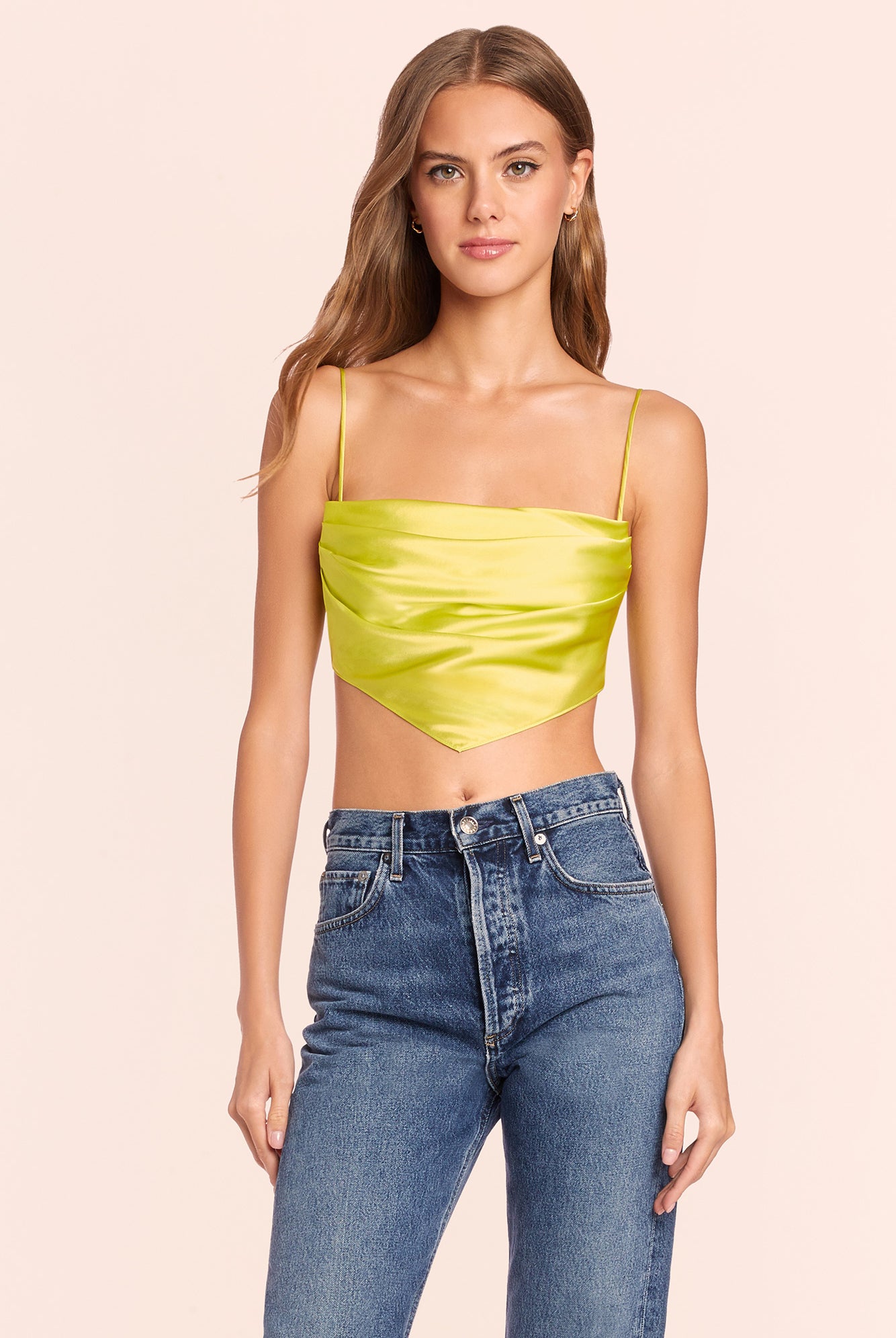 Anneli Top - Lime by Amanda Uprichard — view 3