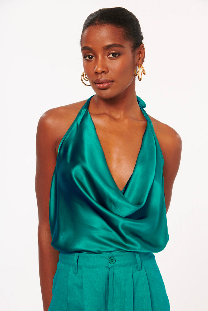 The Jackie Top - Emerald by Cami NYC | 25 South Boutiques