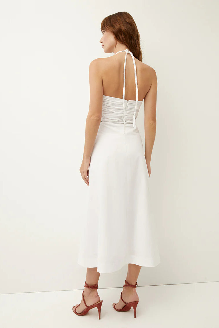 Tucker Dress - White by Veronica Beard — view 4