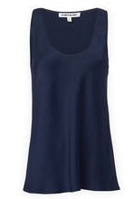 Rachel Satin Tank - Royal by Elizabeth & James — view 3