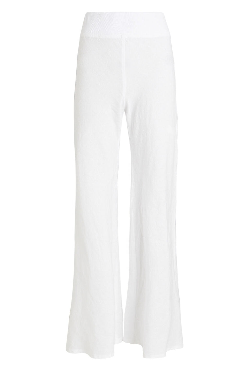 Linen Wide Leg Pant - White by Enza Costa — view 3