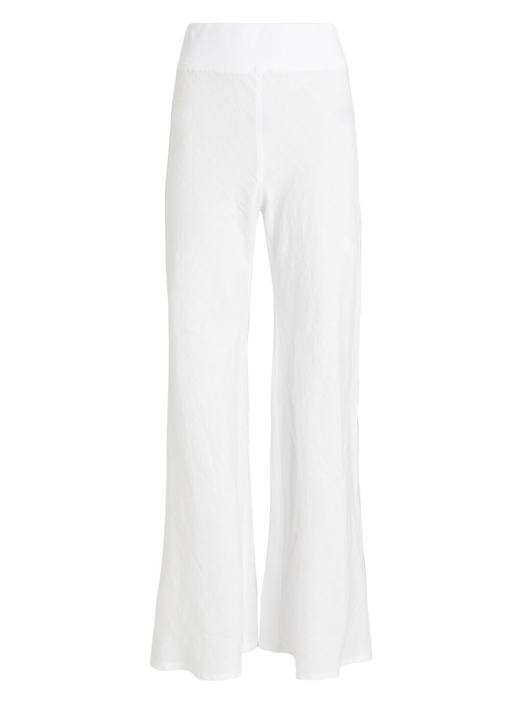 Linen Wide Leg Pant - White by Enza Costa — view 3