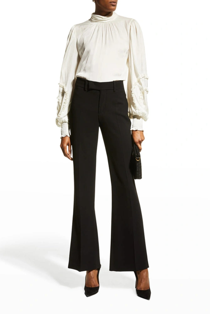 Carissa Mock Neck Blouse - Cream by Ramy Brook — view 3