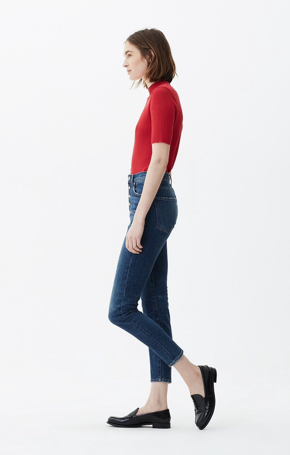 Olivia Exposed Fly High Rise Slim Ankle - Circa by Citizens of Humanity — alternate view