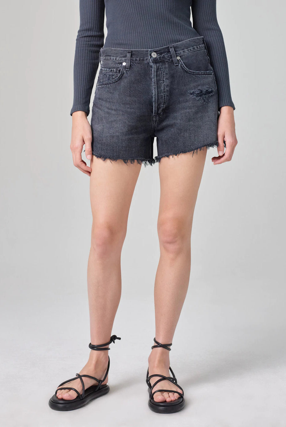Marlow Vintage Shorts - Ember by Citizens of Humanity — view 4