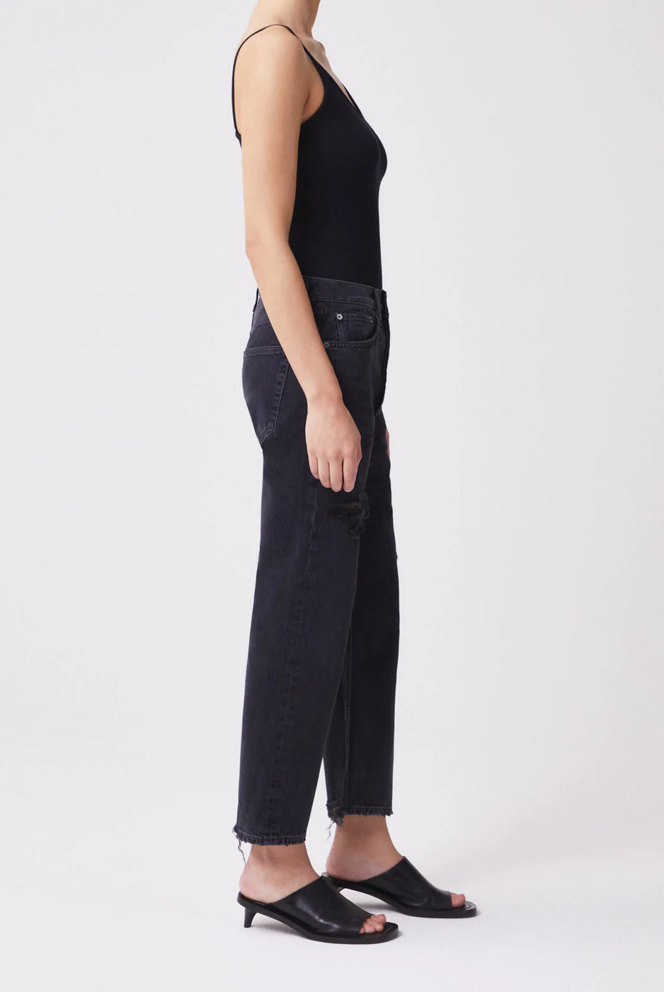 90s Crop Mid Rise Loose Fit - Shutter by AGOLDE — view 3