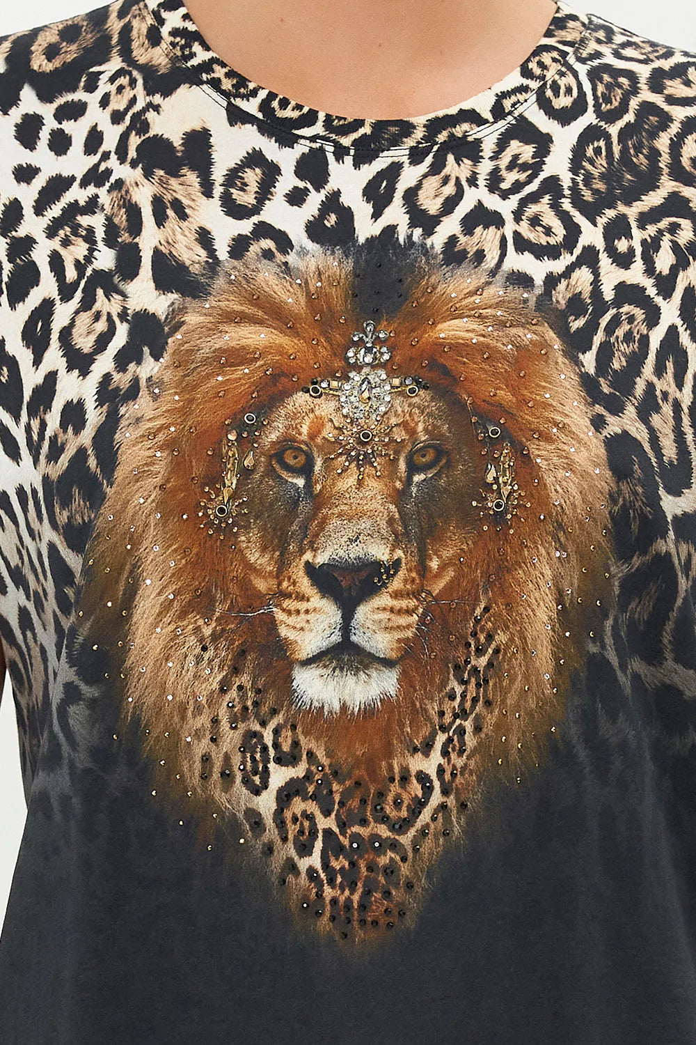 Slim Fit Round Neck T Shirt - Cool For Cats by Camilla — alternate view