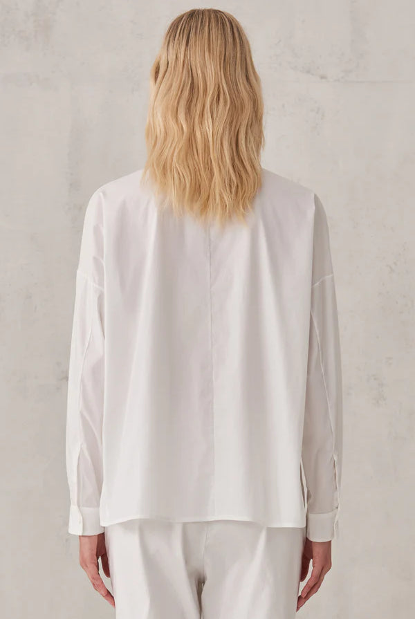 Oversized Pocket Blouse - White by Transit Par-Such — alternate view