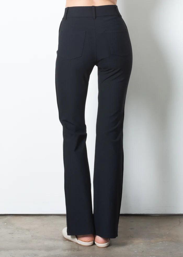 Timothy Tech Stretch Jean Flare Pant - Black by Elaine Kim — alternate view