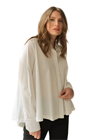 Fiona Shirt - Optic White by Hana San | 25 South Boutiques