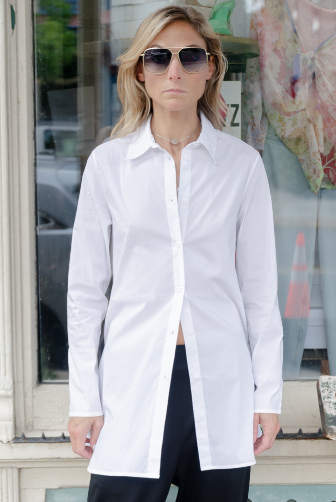 Button-Up Shirt - White by Transit Par-Such — view 4