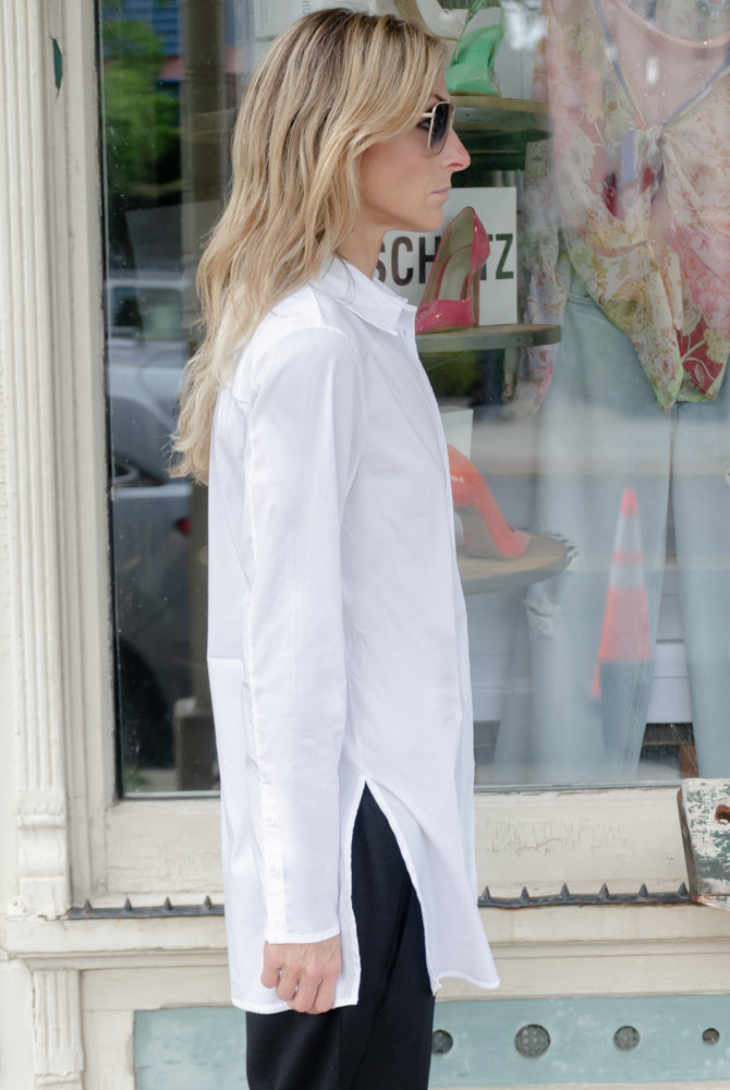 Button-Up Shirt - White by Transit Par-Such — view 5