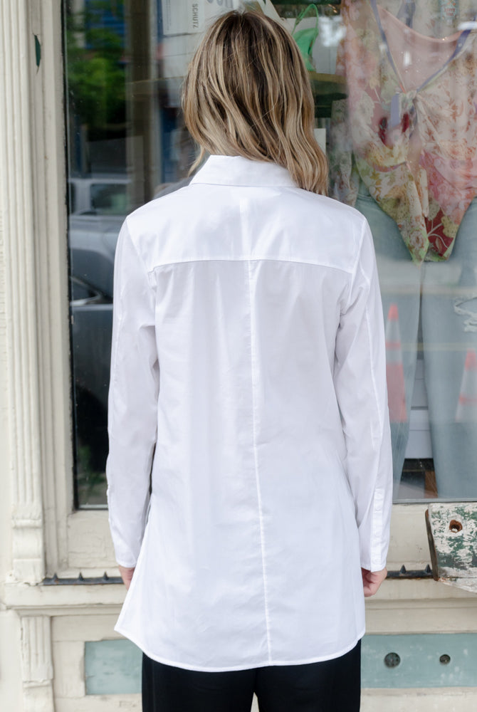 Button-Up Shirt - White by Transit Par-Such — view 6