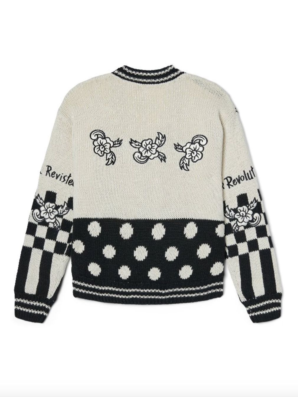 Pop Revolution Cardigan - Black / White by NO! Jeans — view 3