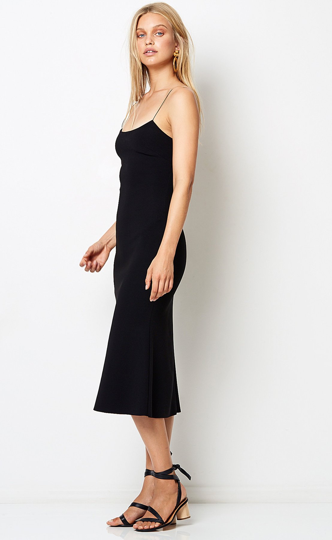 Te Amo Scoop Midi Dress - Black by Bec & Bridge — alternate view