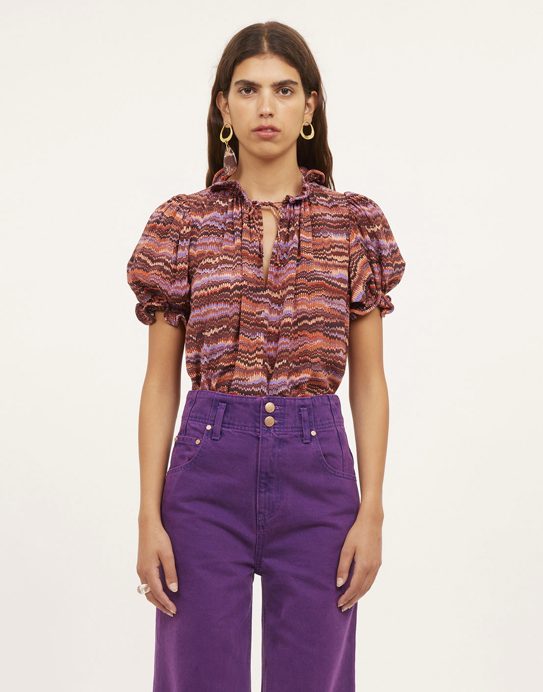 Corine Top - Purple Sapphire by Ulla Johnson | 25 South Boutiques