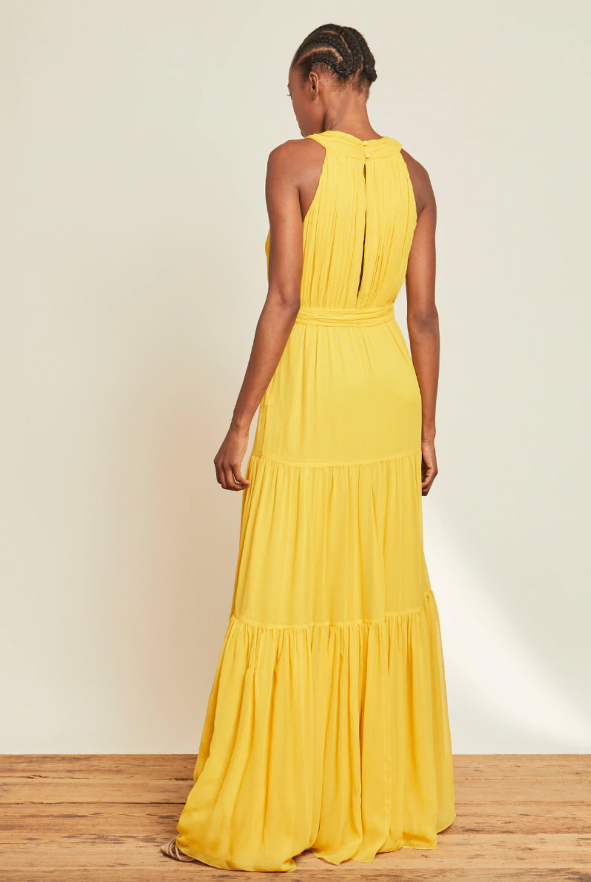 Florencia Silk Dress - Canary by Veronica Beard — alternate view