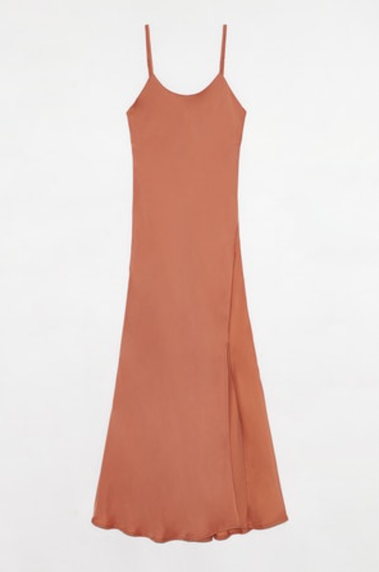 Lennon Midi Dress - Copper Clay by Deluc — view 5