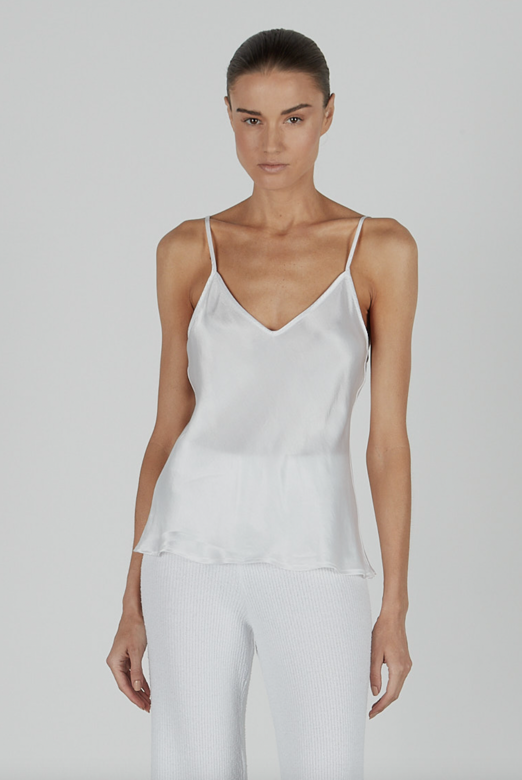 Bias Cut Cami - White by Enza Costa | 25 South Boutiques