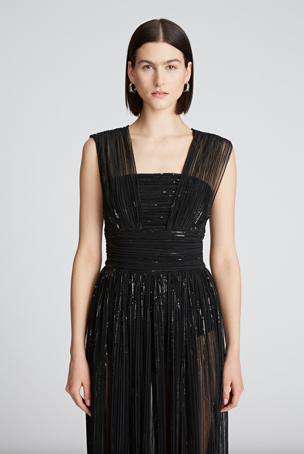 Liana Dress - Black by Halston — view 4