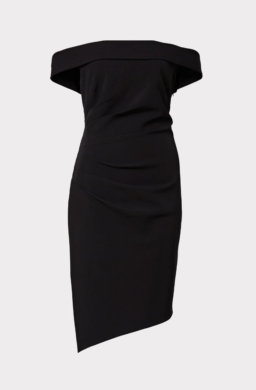 Ally Cocktail Dress - Black by Milly — view 3