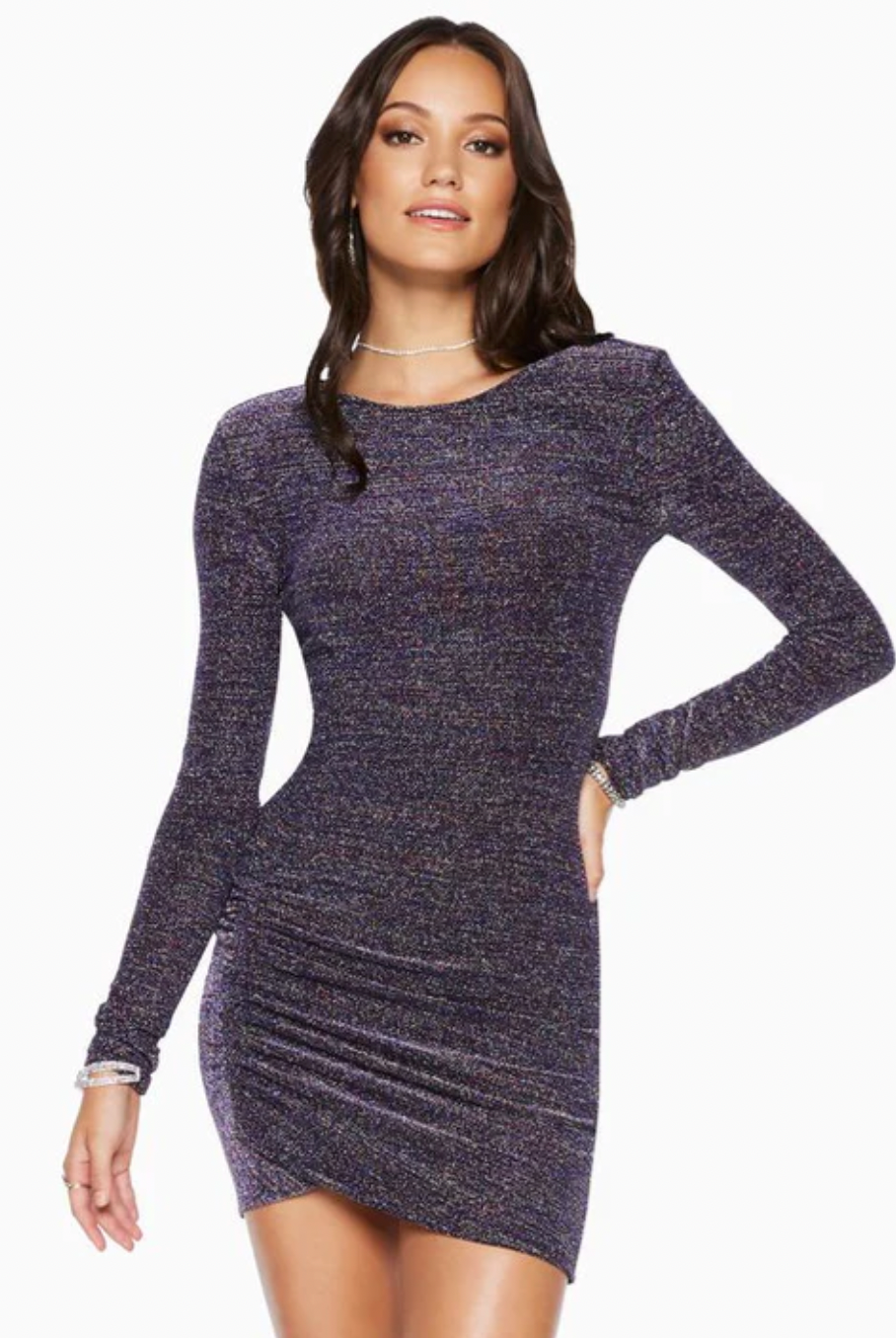 Portia Ruched Mini Dress - Multi by Ramy Brook — alternate view