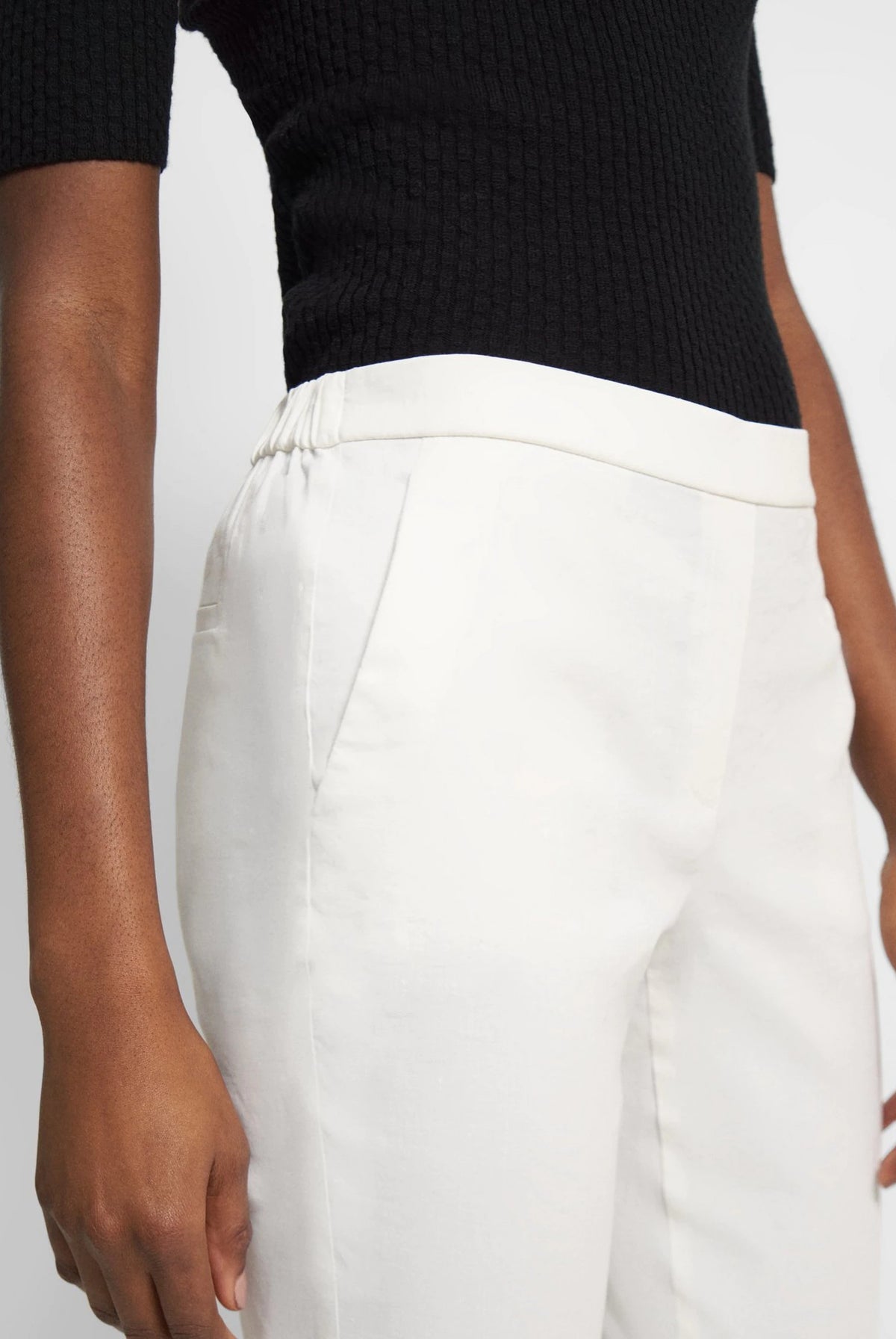 Treeca Pants - White by Theory — view 3