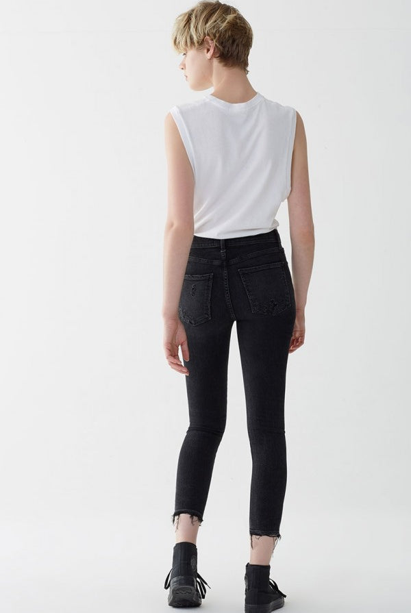 Sophie Mid Rise Skinny Crop - Temple by AGOLDE — view 3