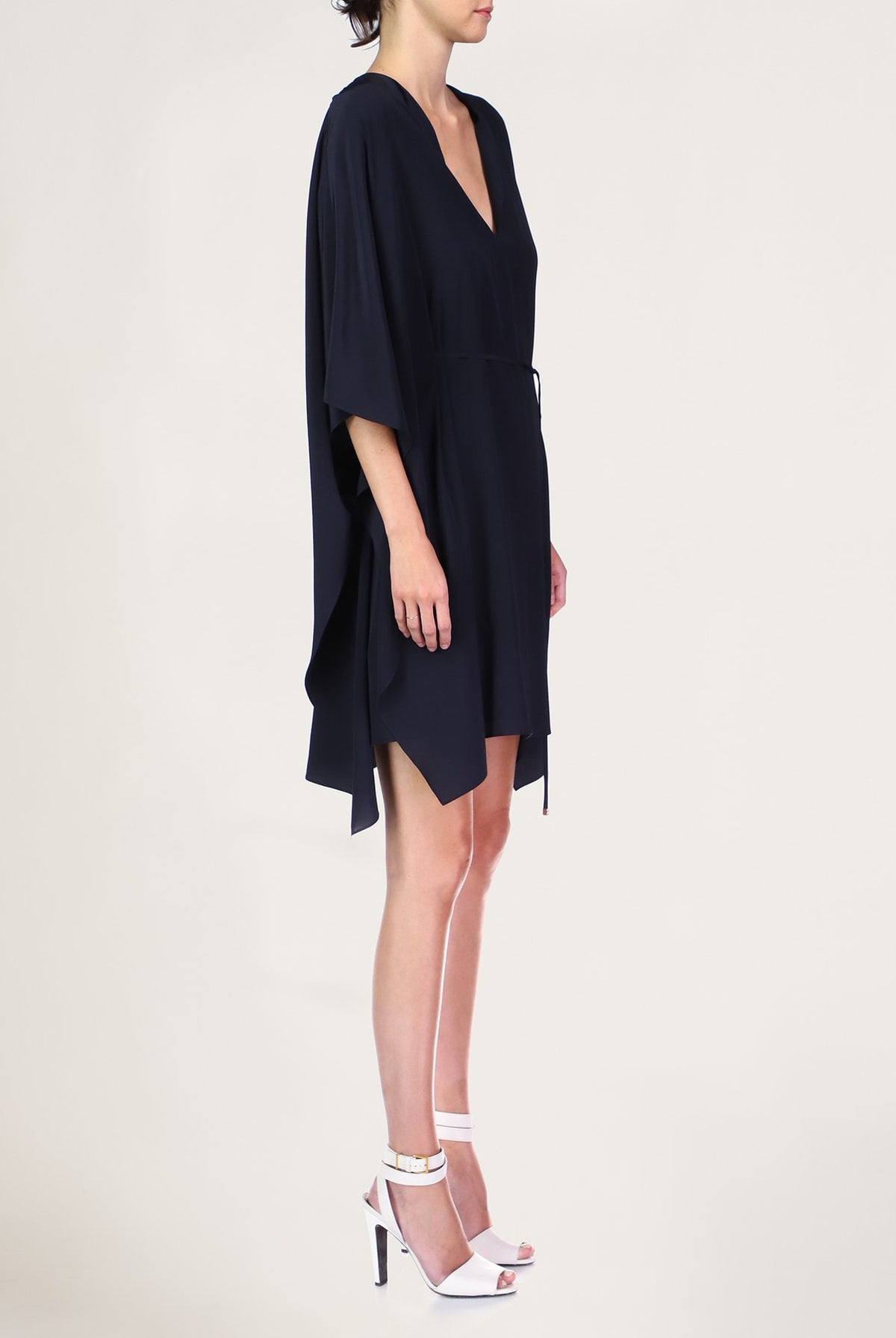 Allison Silk Blend Dress - Ink by Halston — view 4