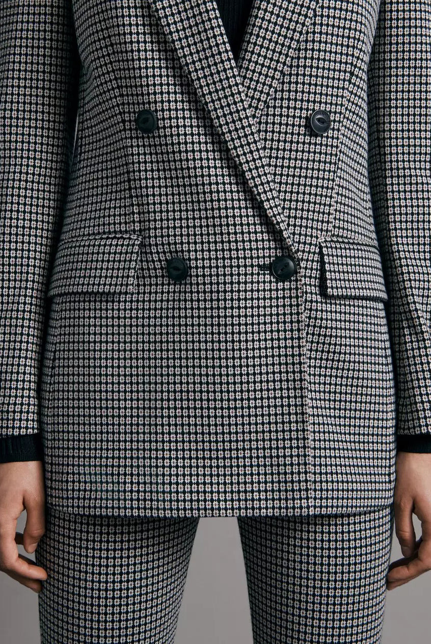 Andie Printed Geo Blazer - Black Geo by Rag & Bone — view 3