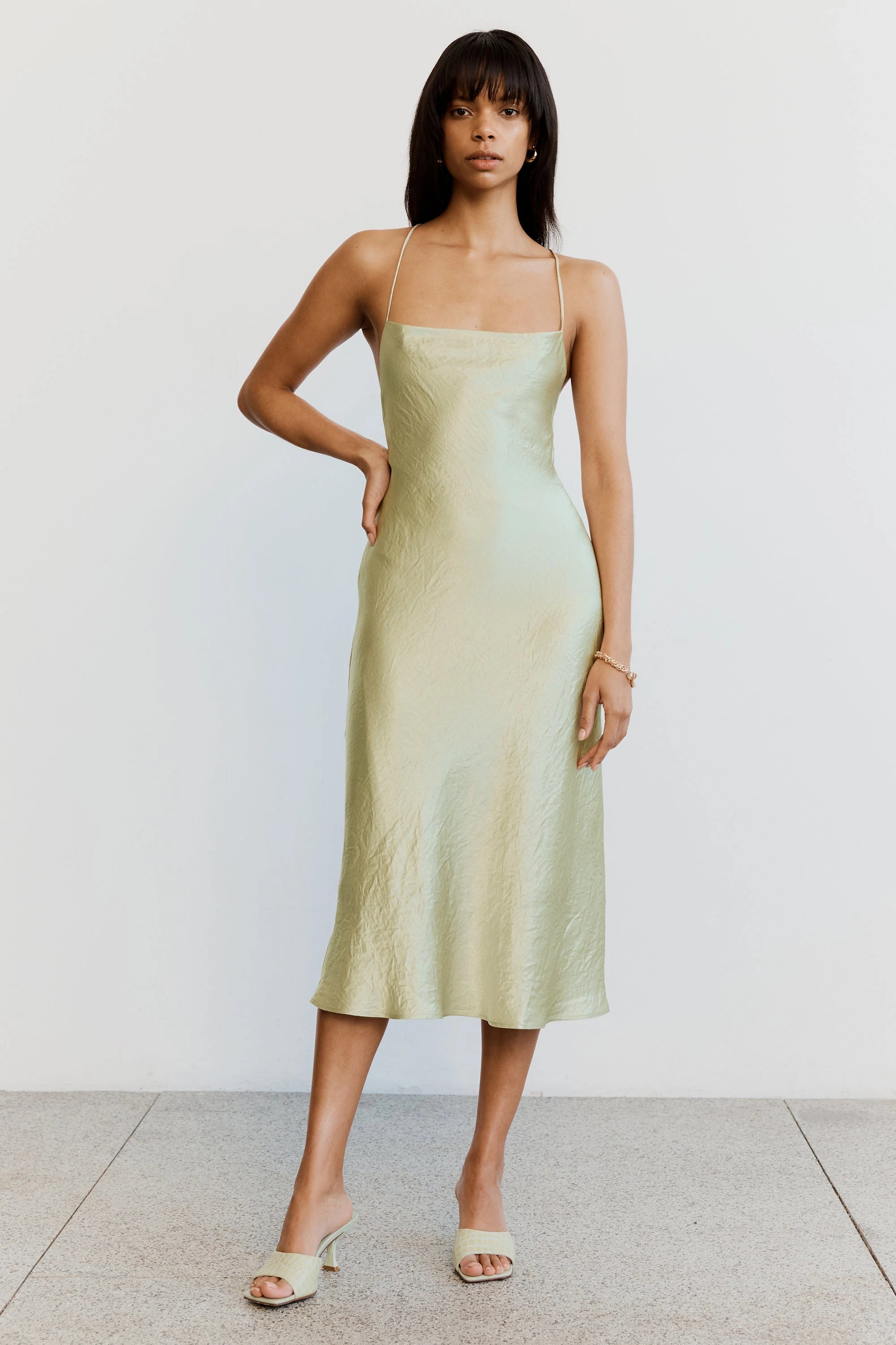Crush Bias Cowl Slip Dress - Apple by Third Form | 25 South Boutiques