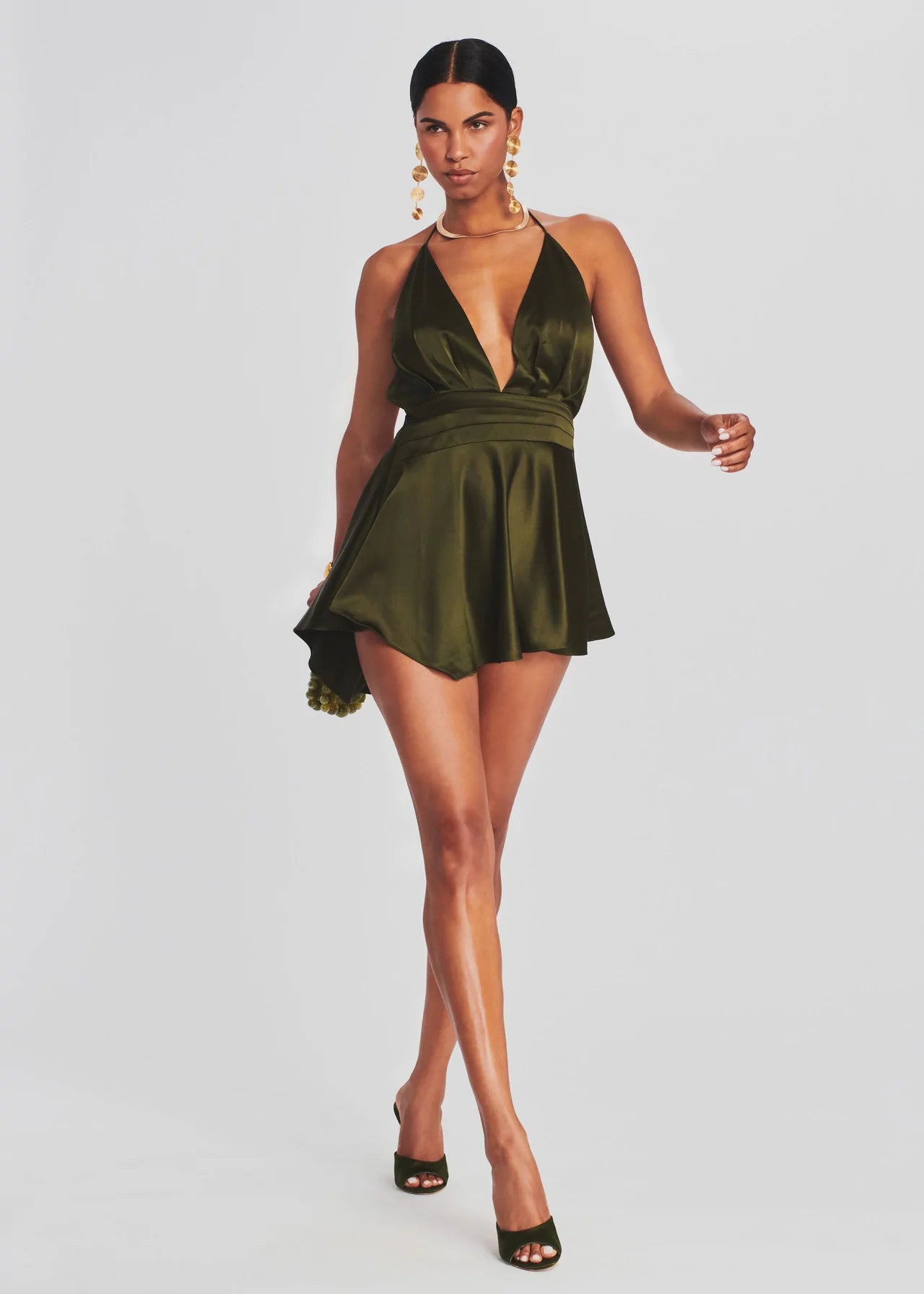 Natasha Dress - Army by Retrofête | 25 South Boutiques