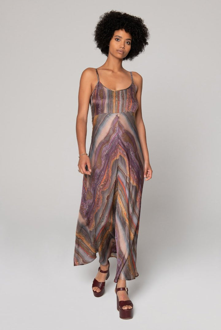 Lost Horizon Bias Maxi Dress - Multi by Burning Torch | 25 South Boutiques