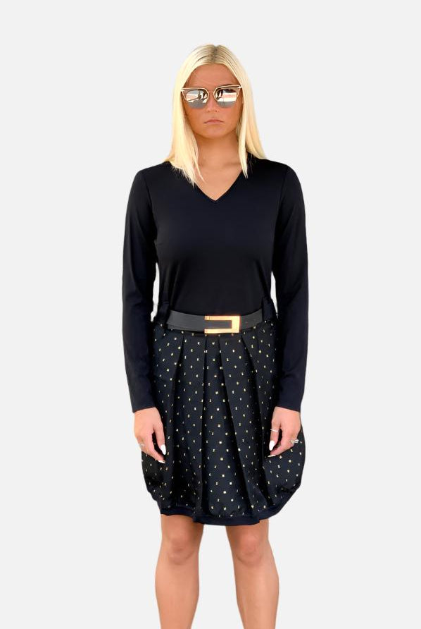 Short Dress - Black / Gold by Beate Heymann | 25 South Boutiques