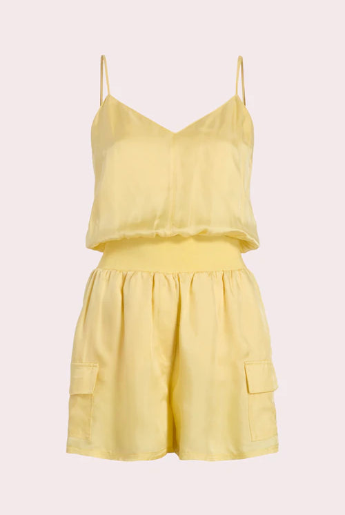 Twill Amia Romper - Banana by Cinq A Sept — alternate view