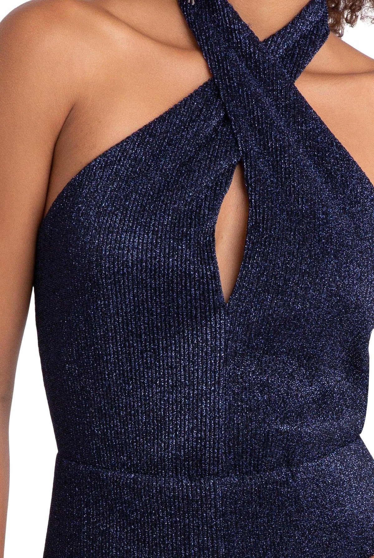 Bode Halter Jumpsuit - Blue Moon by Black Halo — alternate view