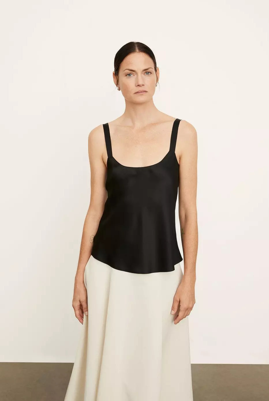 Silk Scoop Neck Camisole - Black by Vince | 25 South Boutiques