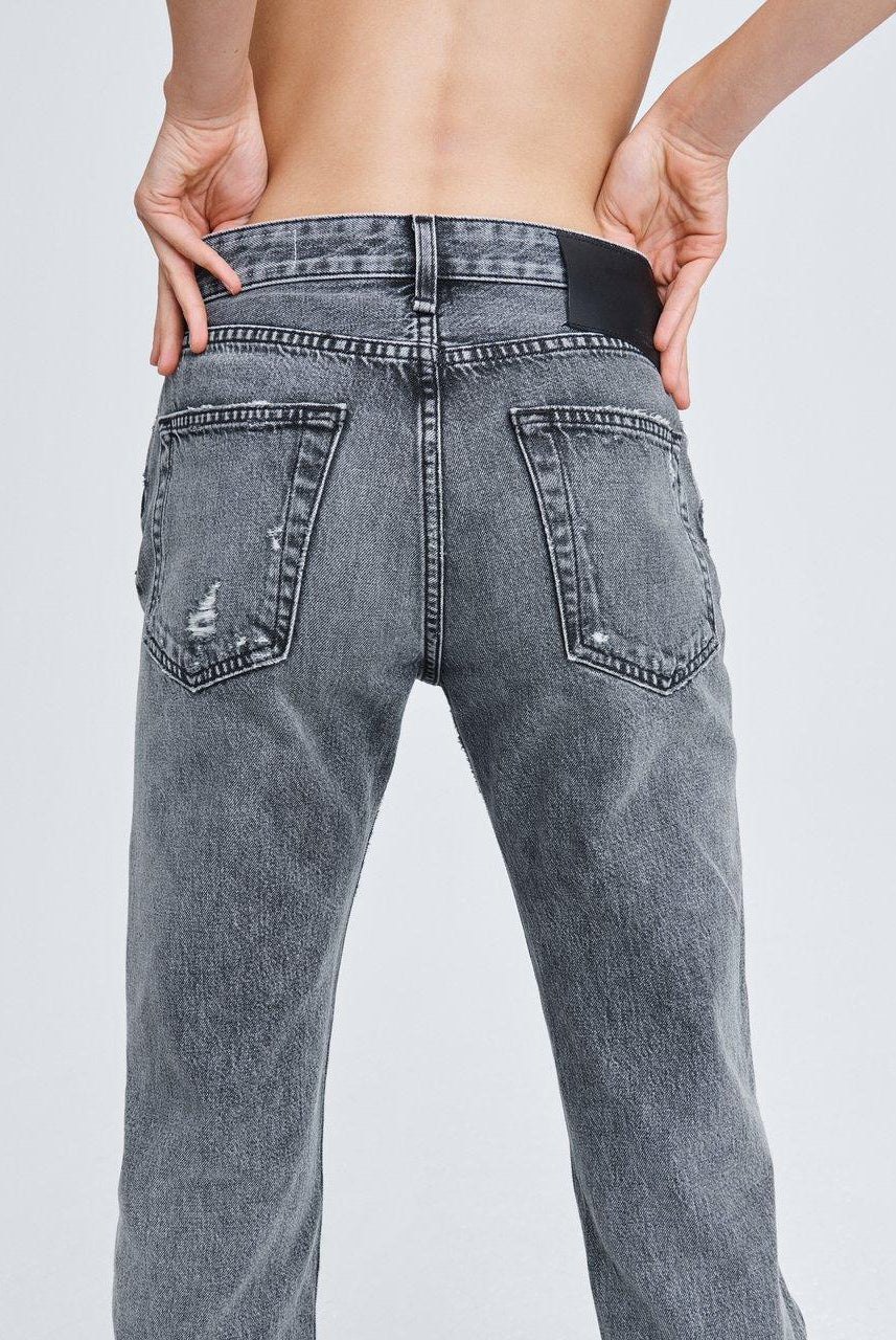 Rosa Mid Rise Boyfriend - Black Magic by Rag & Bone — view 4