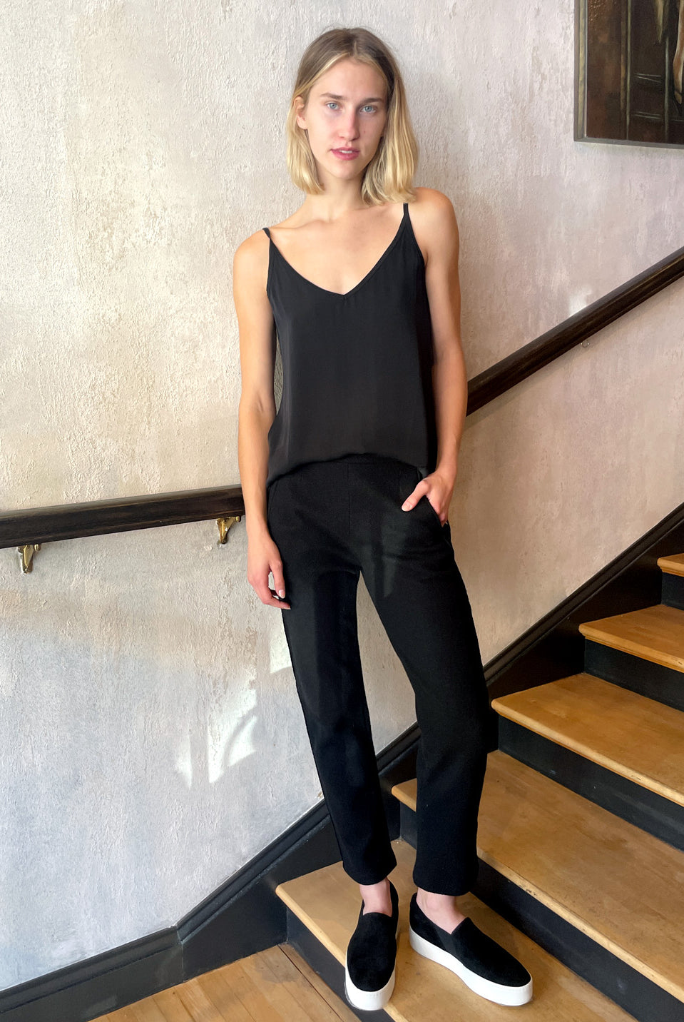 Silk Tank - Black by Private 0204 — view 3