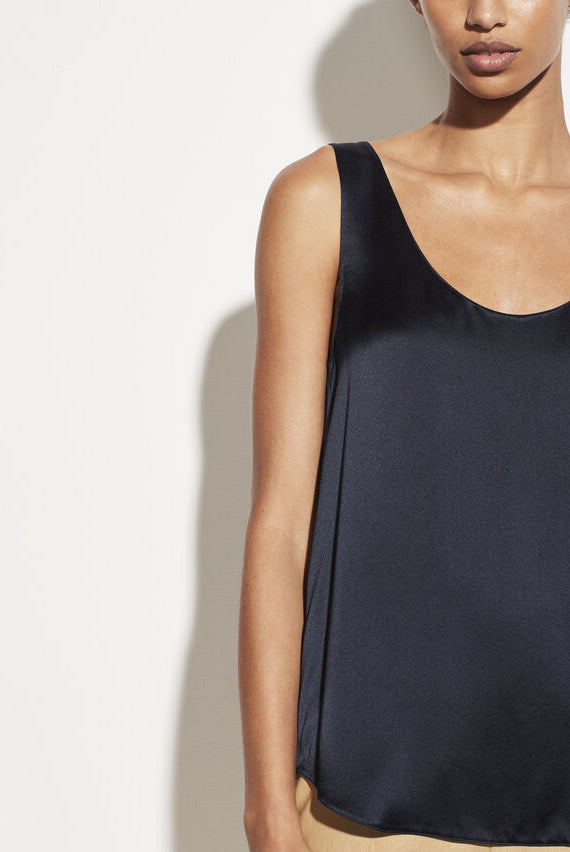 Satin Tank - Coastal Blue by Vince — alternate view